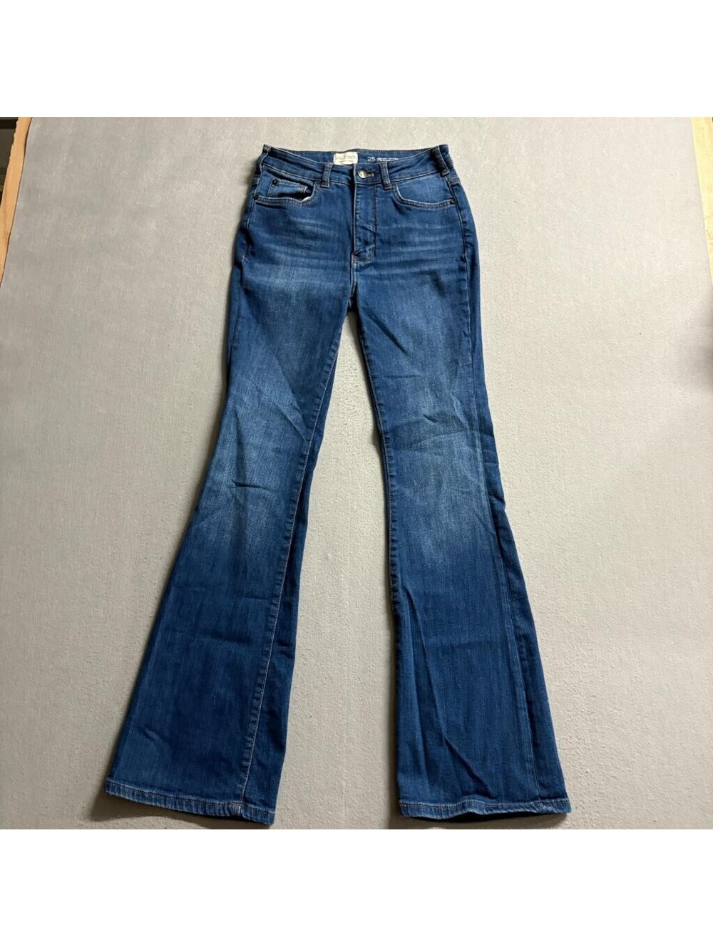 Pilcro and the Letterpress Flare Jeans Womens 25 Blue Denim Anthropologie